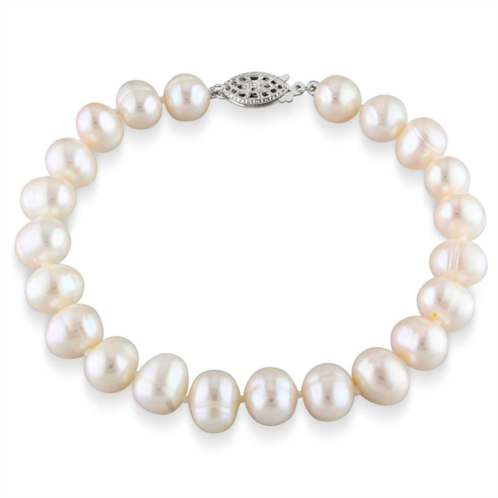Mimi & Max 7.5-8mm cultured freshwater pearl bracelet with sterling silver clasp