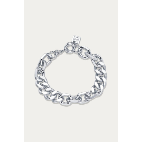 F+H Studios mixed up statement bracelet in silver