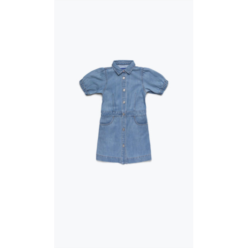 SCOTCH & SODA girls - short sleeve denim dress in indigo