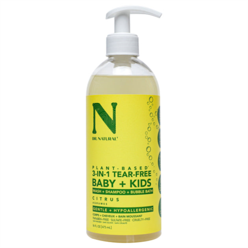Dr. Natural 3-in-1 tear-free baby plus kids soap - citrus by for kids - 16 oz soap