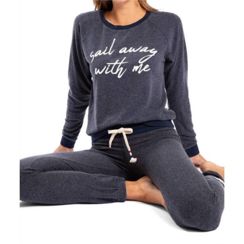 SOL ANGELES sail away with me pullover in navy