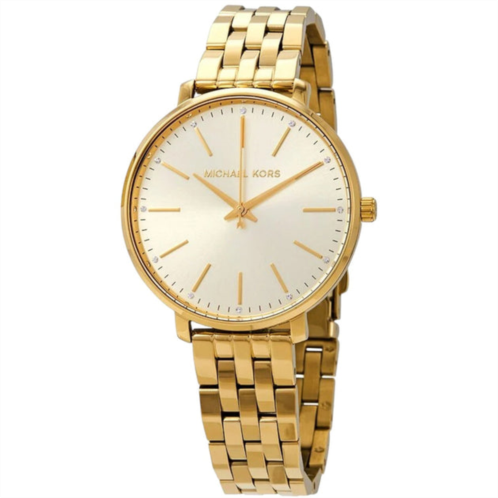 Michael Kors pyper mk3898 womens gold quartz 38mm watch