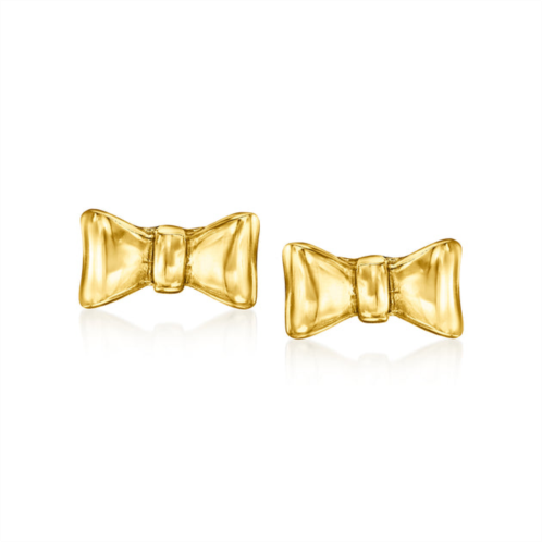 Canaria Fine Jewelry canaria 10kt yellow gold bow earrings