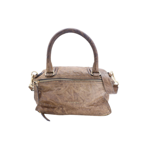 GIVENCHY pandora medium bag in brown distressed leather