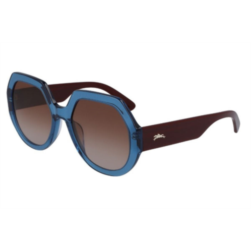 Longchamp womens 55 mm blue sunglasses lo655s-424