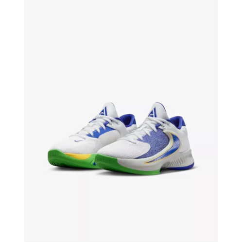 Nike freak 4 dq0553-103 sneakers kids white hyper royal basketball shoes moo326