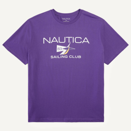 Nautica mens big & tall sustainably crafted logo graphic t-shirt