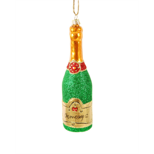 Cody Foster & Co. glittered champagne-green christmas ornament