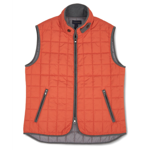 Scott Barber quilted vest, ochre