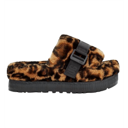 UGG womens fluffita panther print slippers in butterscotch