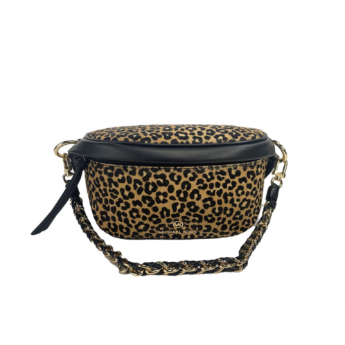 Michael Kors slater leopard waistpack sling fanny pack womens bag
