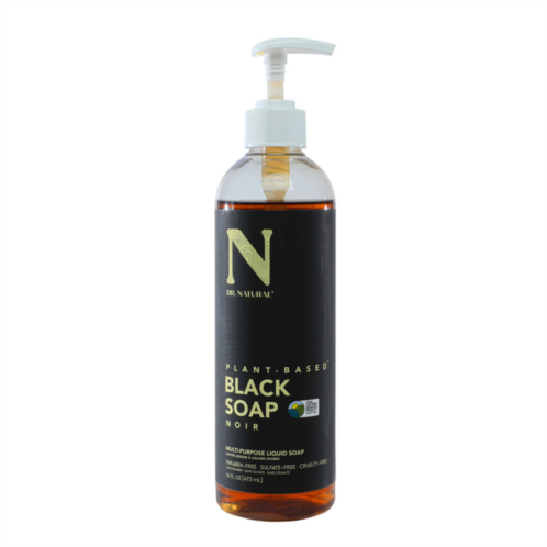 Dr. Natural multi-purpose liquid black soap by for unisex - 16 oz soap