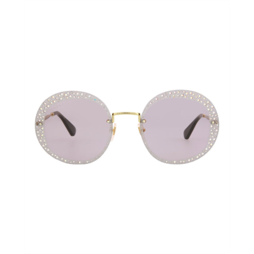 Gucci round-frame metal sunglasses
