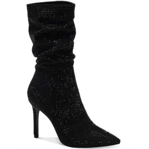 Thalia Sodi raquell womens pointed toe rhinestones mid-calf boots