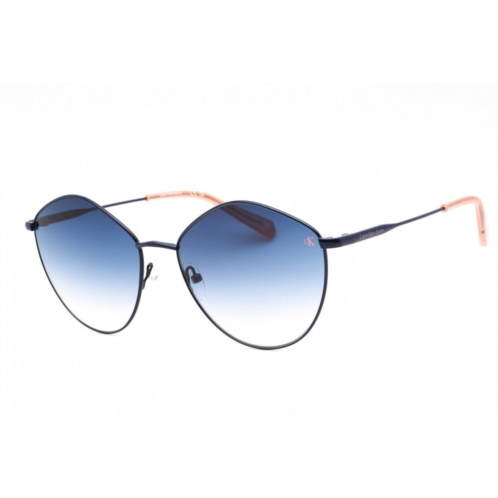 Calvin Klein womens 61 mm navy sunglasses