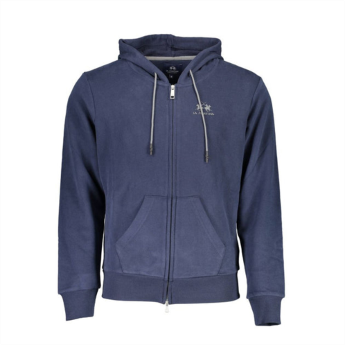 La Martina elegant hooded sweatshirt with zip mens detail