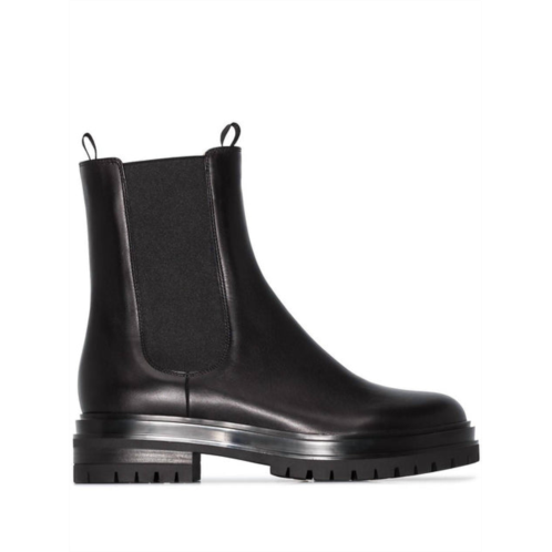 Gianvito Rossi chester leather chelsea boots in black
