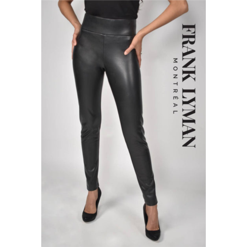 Frank Lyman vegan leather pull-on pant - 213684 in black