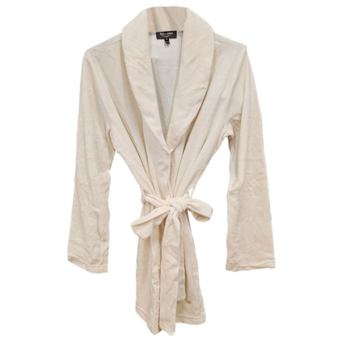 Juicy Couture womens velour wrap belted lounge robe in angel