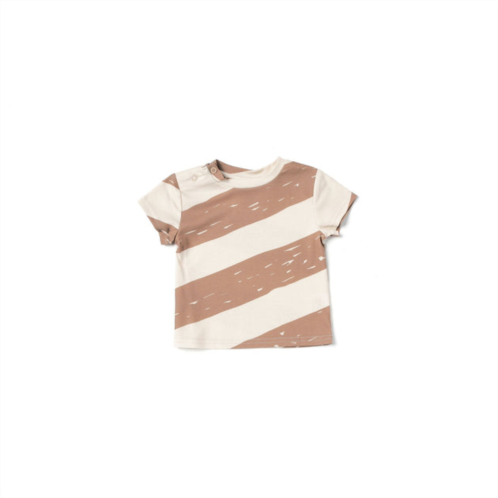 Omamimini baby boxy t-shirt with stripes