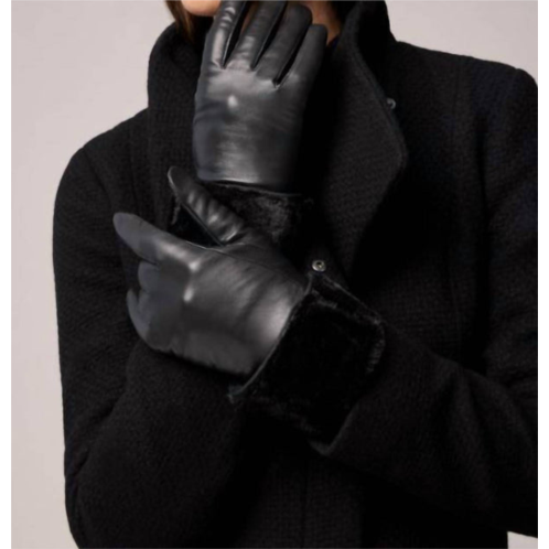 SOIA&KYO demy leather gloves in black