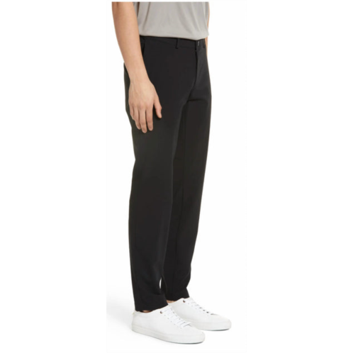 Brax silvio flat front trousers in black 02