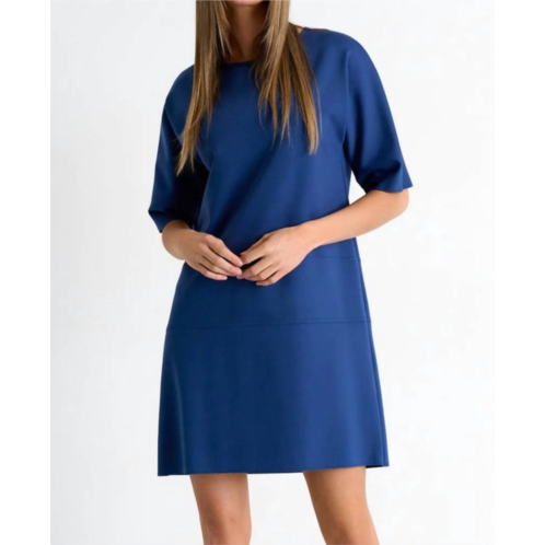 SHAN sofia round neck tunic dress in jeans