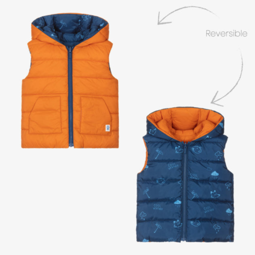 Mayoral orange reversible padded vest