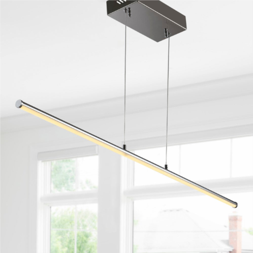 Jonathan Y conley 39.5 dimmable adjustable integrated led metal linear pendant