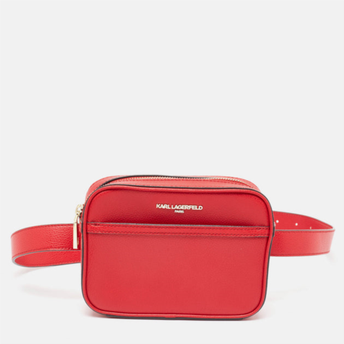 Karl Lagerfeld leather camera waist belt bag