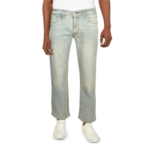 Levi Strauss & Co. 514 mens mid-rise light wash straight leg jeans