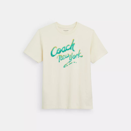 Coach Outlet new york t shirt in organic cotton