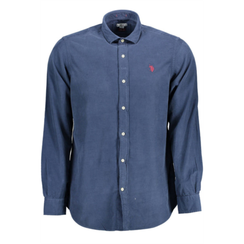 U.S. POLO ASSN. sleek slim fit long sleeve shirt with french mens collar