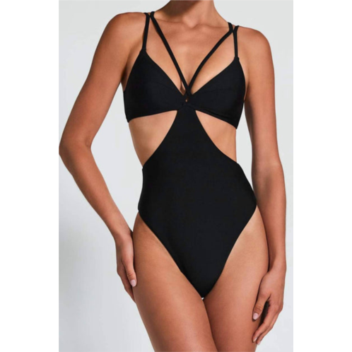 Devon Windsor quinn full piece swimsuit in black