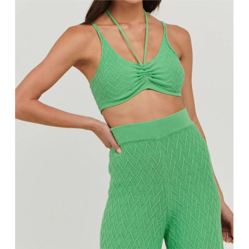 Charlie Holiday camila bustier top in green