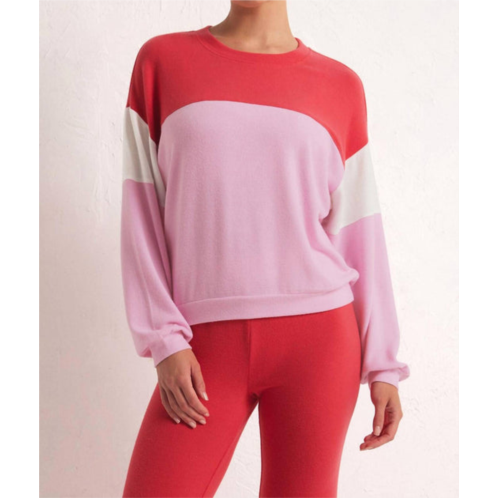 Z Supply long sleeve top in candy red