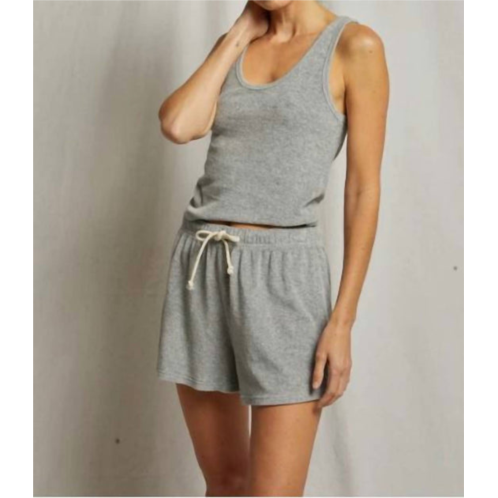 Perfectwhitetee cruise terry tank in heather grey