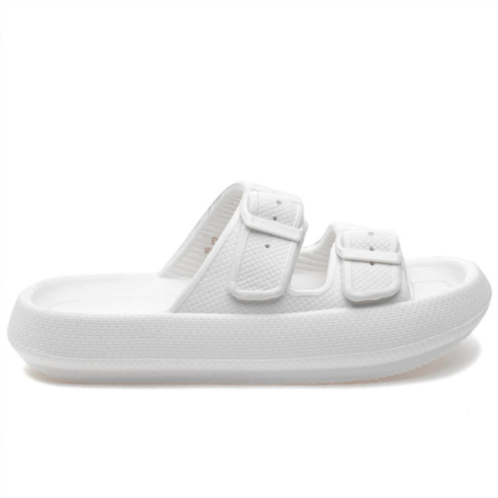 J/SLIDES womens socool slide sandal in white