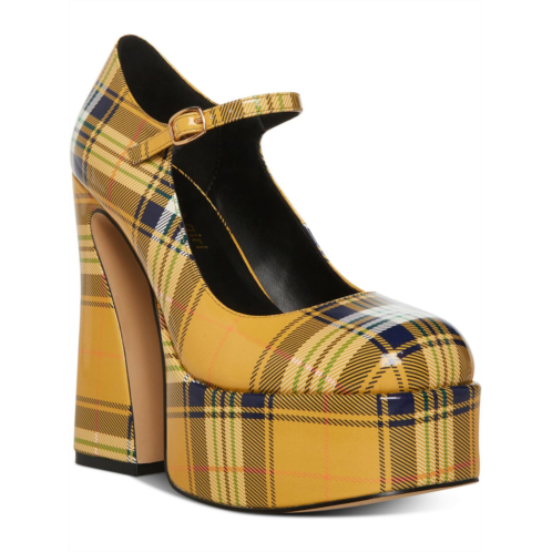 Madden Girl womens faux leather buckle platform heels