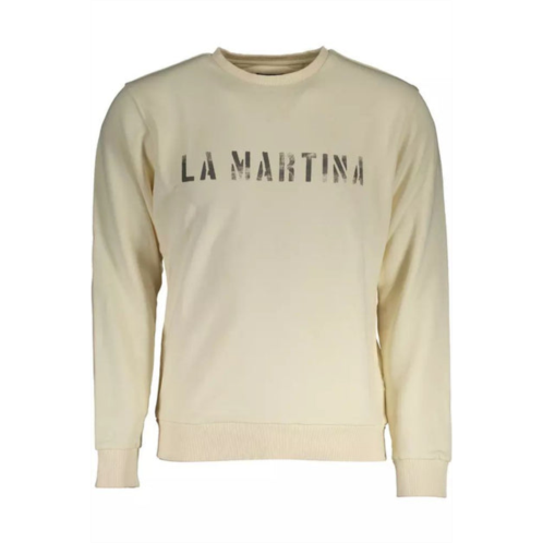 La Martina elegant logo print mens sweatshirt