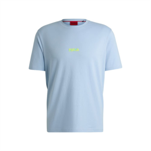 HUGO cotton-jersey relaxed-fit t-shirt with double logo