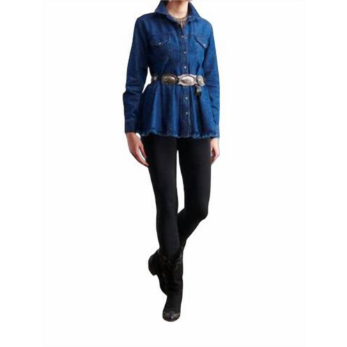 Roja Collection cowgirl chic tunic in blue