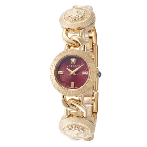 Versace womens 26mm gold tone quartz watch ve3c00322