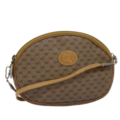 Gucci micro small gg canvas canvas shoulder bag (pre-owned)