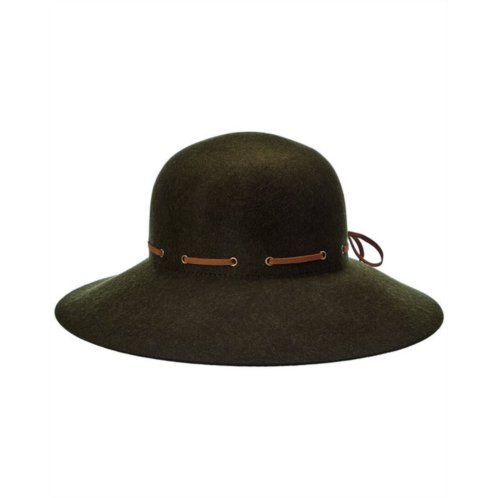 Bruno Magli leather-trim wool felt hat