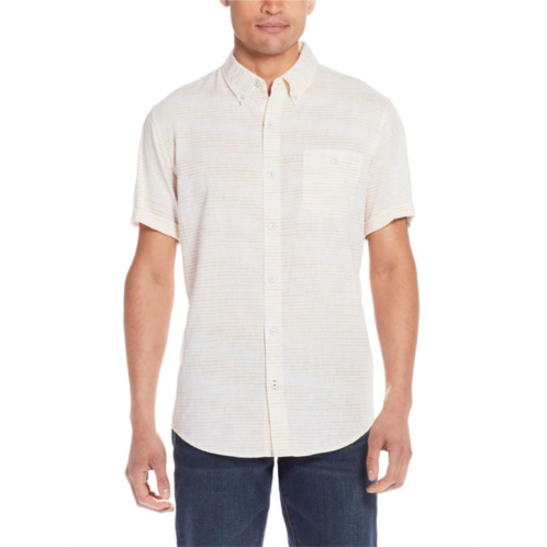 Weatherproof Vintage mens linen button-down shirt