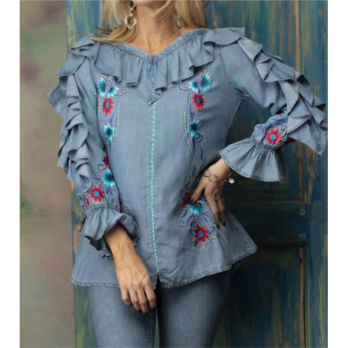 Vintage Collection leseli top in blue