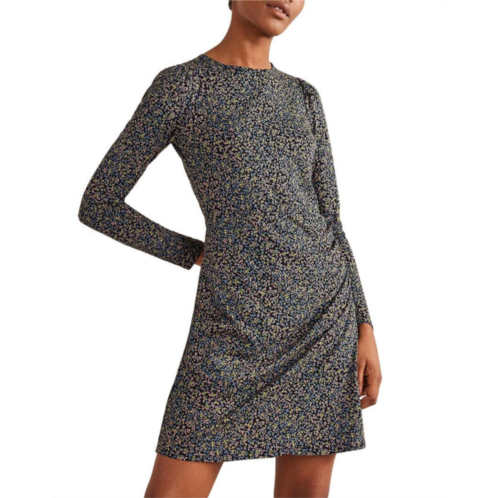 Boden ruched jersey mini dress