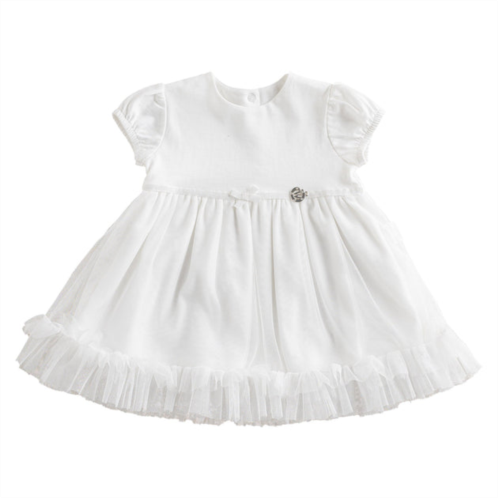 Andy Wawa white duck formal tulle dress