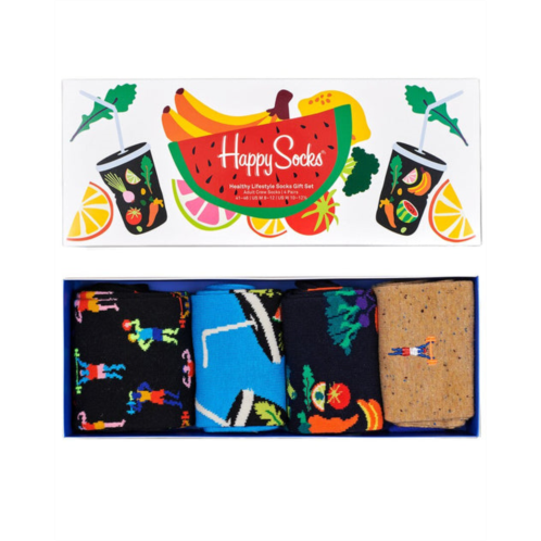 Happy Socks 4pk healthy lifestyle gift set